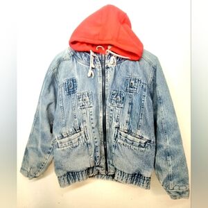 Vintage Willow bay Denim Hooded winner jacket coat. Medium